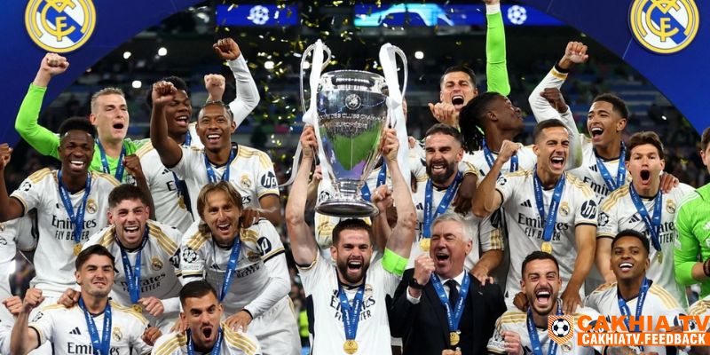 Real Madrid đang là nhà vô địch của UEFA Champions League