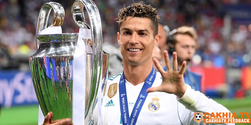 Cristiano Ronaldo đã 4 lần có được cúp UCL cùng với Real Madrid